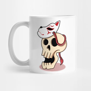 Kitsune Skull Mug